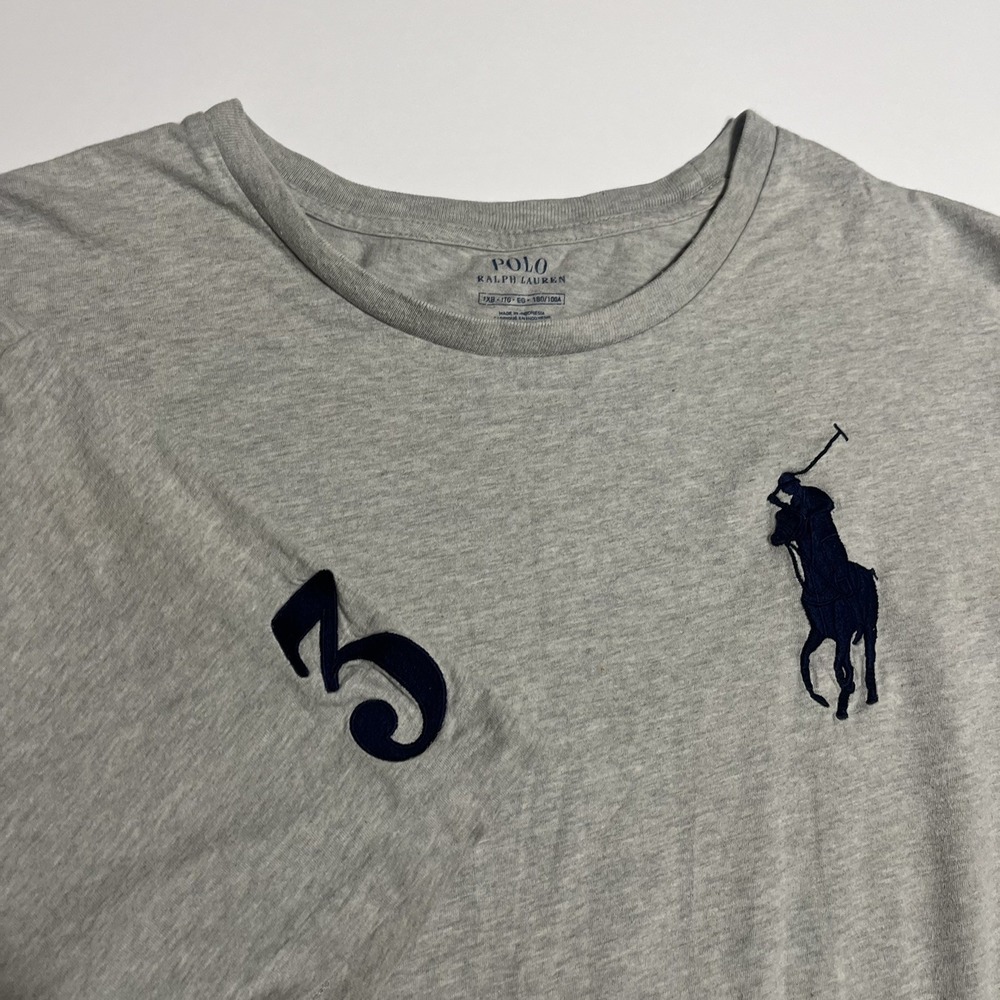 Polo Ralph Lauren Men Big Pony Logo T-shirt Gray 1XB/ XL Shirt